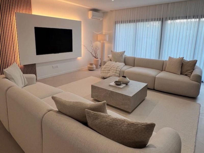 Rénovation de pièces à vivre luxueuses