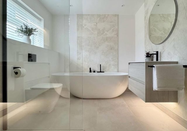 Rénovation de salle de bains de luxe